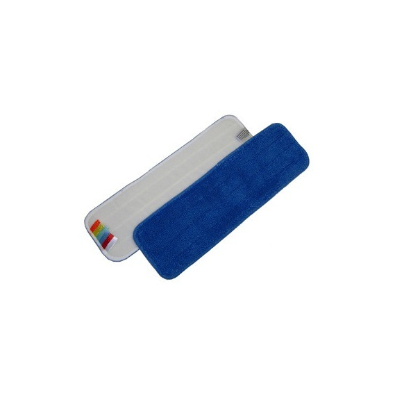 Frange microfibre bleue 60 cm velcro