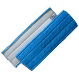 Frange microfibre Ultra bleue 40 cm velcro