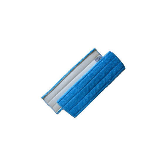 Frange microfibre Ultra bleue 40 cm velcro