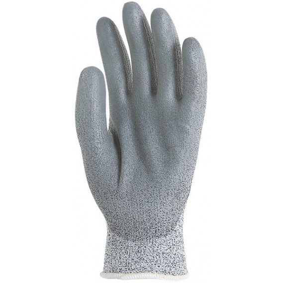 GANT ANTI-COUPURE EN HPPE AVEC PAUME EN POLYURÉTHANE GRIS «PRIMACUT» -  PETIT (TAILLE 7) - Gants réutilisables