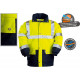 Veste Haute Visibilité Hi-Viz jaune/marine