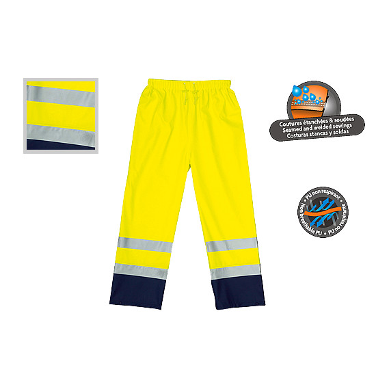 Pantalon Haute Visibilité Hi-Viz jaune/marine