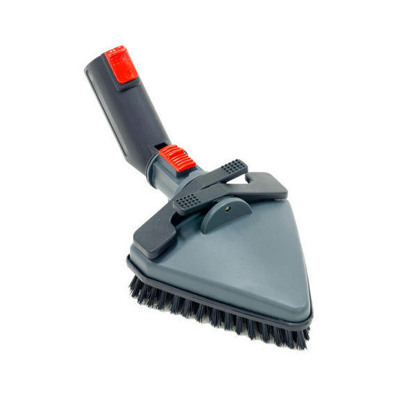 Brosse vapeur triangulaire avec pinces