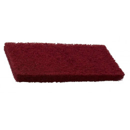 PAD Rouge rectangulaire pour mono-brosse orbitale & excentrique