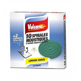 Spirales anti moustiques & insectes volants x10