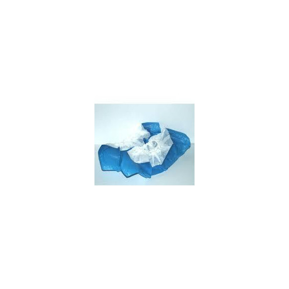 Couvre-chaussures polypropylène + anti-dérapant bleu