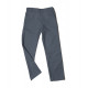 Pantalon à zip 65% coton 35% polyester gris ardoise