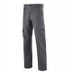 Pantalon de travail multipoches gris acier