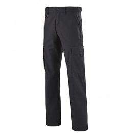 Pantalon multipoches 65% coton 35% polyester noir