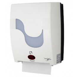 Distributeur essuie main papier rouleau Blanc Mastermatic