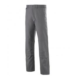 Pantalon genouillères 65% coton 35% polyester gris