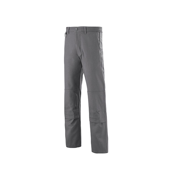 Pantalon genouillères 65% coton 35% polyester gris