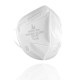 Masque FFP2 protection respiratoire pliable blanc par 20