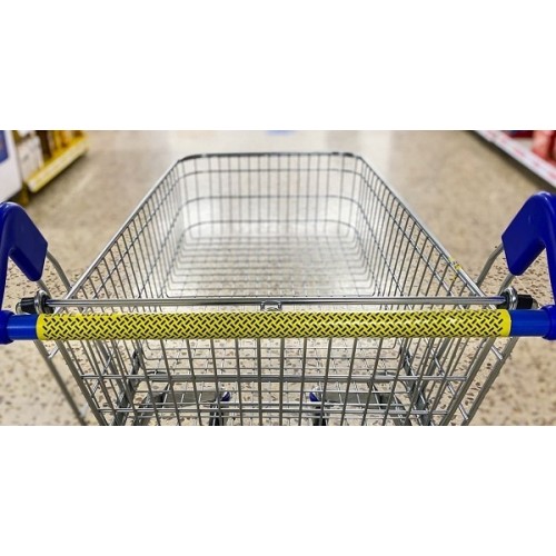 Safe Wrap adhésif virucide et bactéricide poignée chariot de courses et caddie