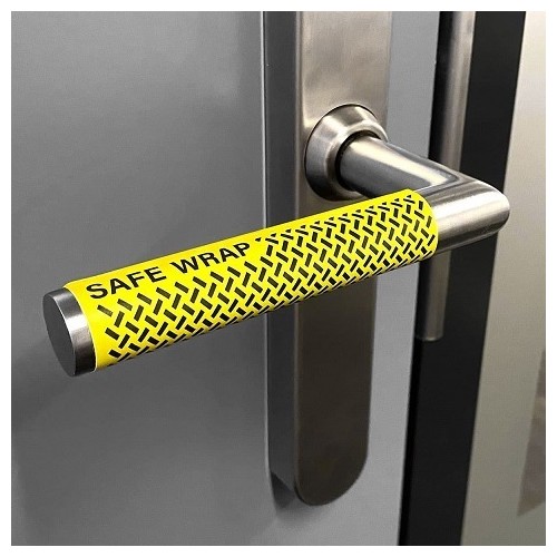 Safe Wrap adhésif virucide et bactéricide pour poignée de porte