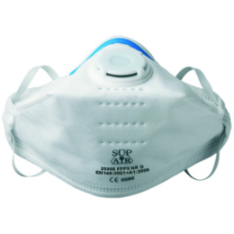 Masque respiratoire pliable avec soupape FFP3