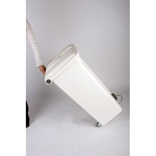 poubelle à pédale 90L Blanc HACCP poubelle à pédale 90L Blanc HACCP