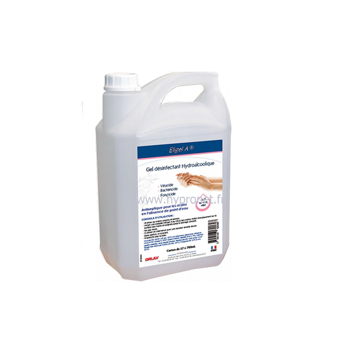 GEL HYDROALCOOLIQUE ANTISEPTIQUE 5L