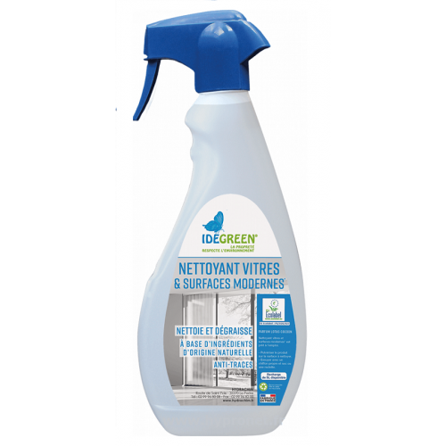 IDEGREEN Nettoyant Vitres et Surfaces modernes 750 ml