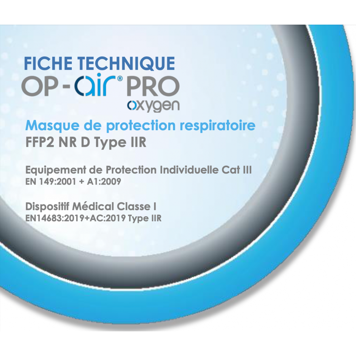 Masques de protection respiratoire OP-AIR PRO Oxygen Mass Balance