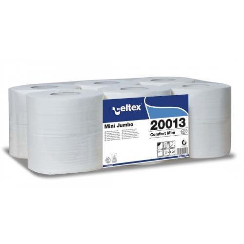 Papier Hygiénique Mini JUMBO blanc 2 plis gaufrés ecolabel