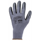 Gant polyester gris paume enduite nitrile noir - DOS