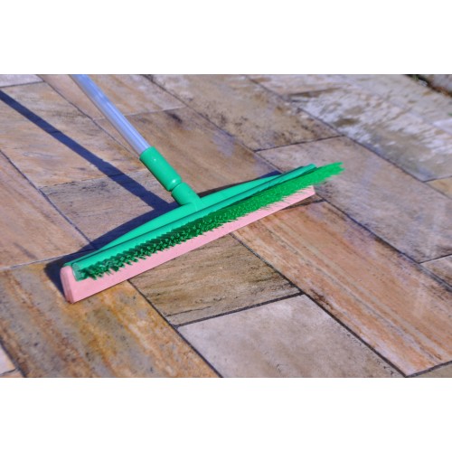 Raclet'Brosse Pro jardin 55 cm et manche alu 1m50 -4 Raclet'Brosse Pro jardin 55 cm et manche alu 1m50 -4