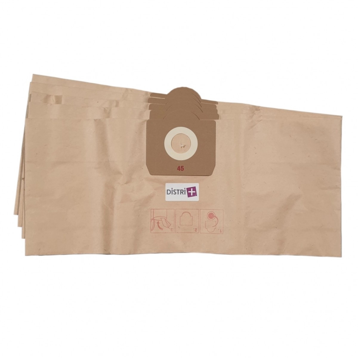 vhbw - 10x pièce - sacs en papier, sacs d'aspirateur compatible