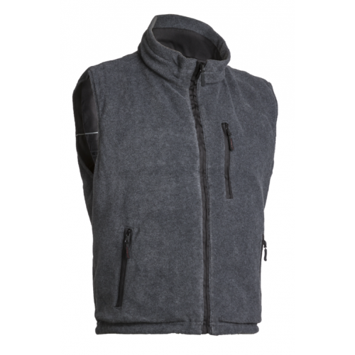 Gilet CARISTE Noir doublé polaire -2