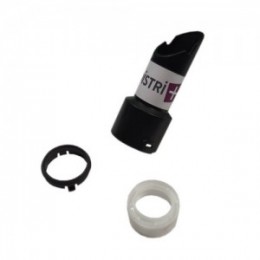 Embout de flexible côté tube à clipser diamètre 32mm avec Clip + Bague pour aspirateur Numatic