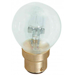 Ampoule spherique éco halogène 46W 240V B22 CL