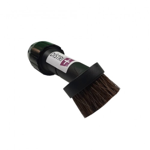 Brosse meuble ronde en crin de cheval universel pour aspirateur