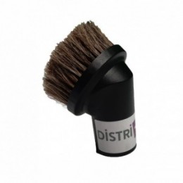 Brosse meuble ronde en crin de cheval pour aspirateur