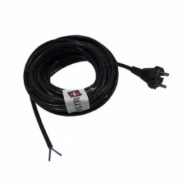 Câble d'alimentaion noir pour aspirateur avec embout dénudé