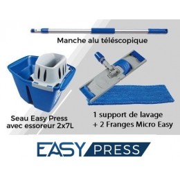 Kit Easy Press Lamatex lavage a plat des sols 2 x 7 L complet