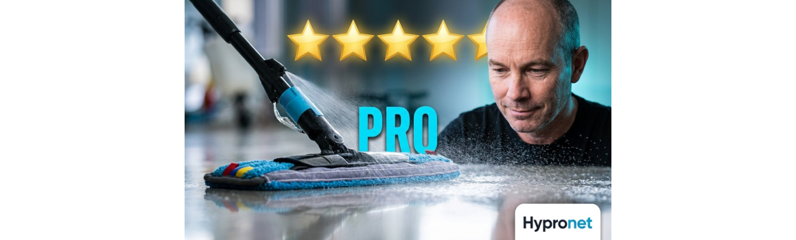 Balai réservoir professionnel nettoyage & désinfection - Hypronet