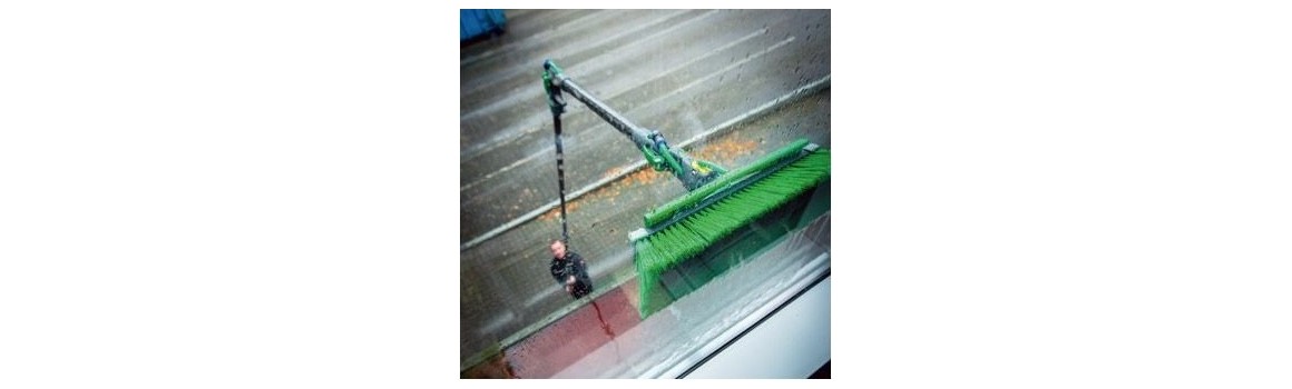 Adaptateur perche cône & coude pour nettoyage vitre professionnel