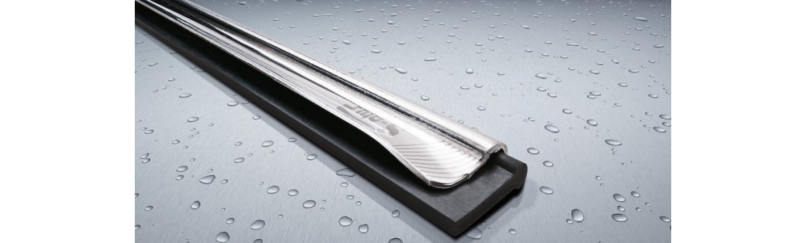 Les barrettes pour raclette vitre inox sont solides et durables