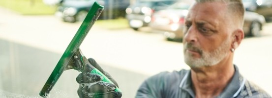 Le lavage vitre à l'américaine
