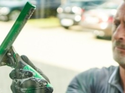 Le lavage vitre à l'américaine